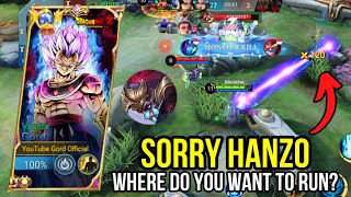 HANZO WILL UNINSTALL THIS GAME AFTER THIS MATCH😂!! GORD BEST BUILD 2024 (HIGH GAMEPLAY) - MLBB