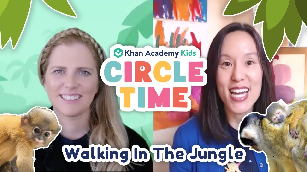 Walking In The Jungle | Baby Monkeys Book Reading for Kids | Circle Time with Khan Academy Kids