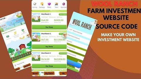 Farm Investment Ponzi Website Script Free Download Link || Make Your Own Ponzi Website