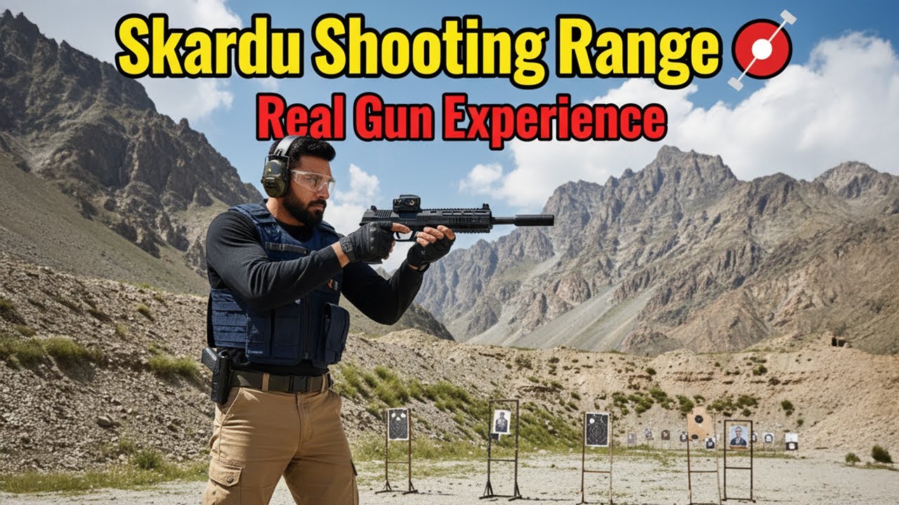 Skardu Shooting Range Experience 🎯 | Real Gun Shooting in Northern Pakistan