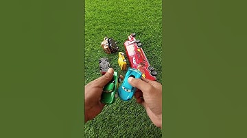 ASMR Unboxing and Testing Bus Tayo, McQueen and Friends No Talking With Natural Sound Water