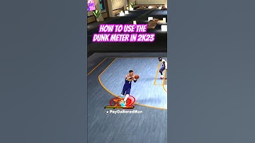 How to activate Dunk Meter #nba2k #nba2k23 #paydaboredman