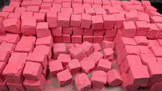 Cube Full crushing Extra Soft gymchalk fluffy+buttery powdery | oddly satisfying | ASMR  screenshot 1
