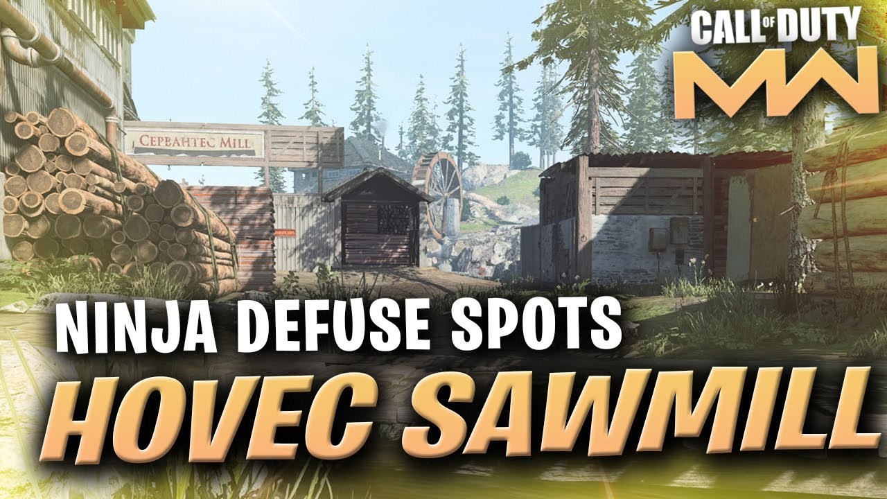 MW Ninja Defuse Spots Hovec Sawmill (The Best Spots for Getting Defuses)