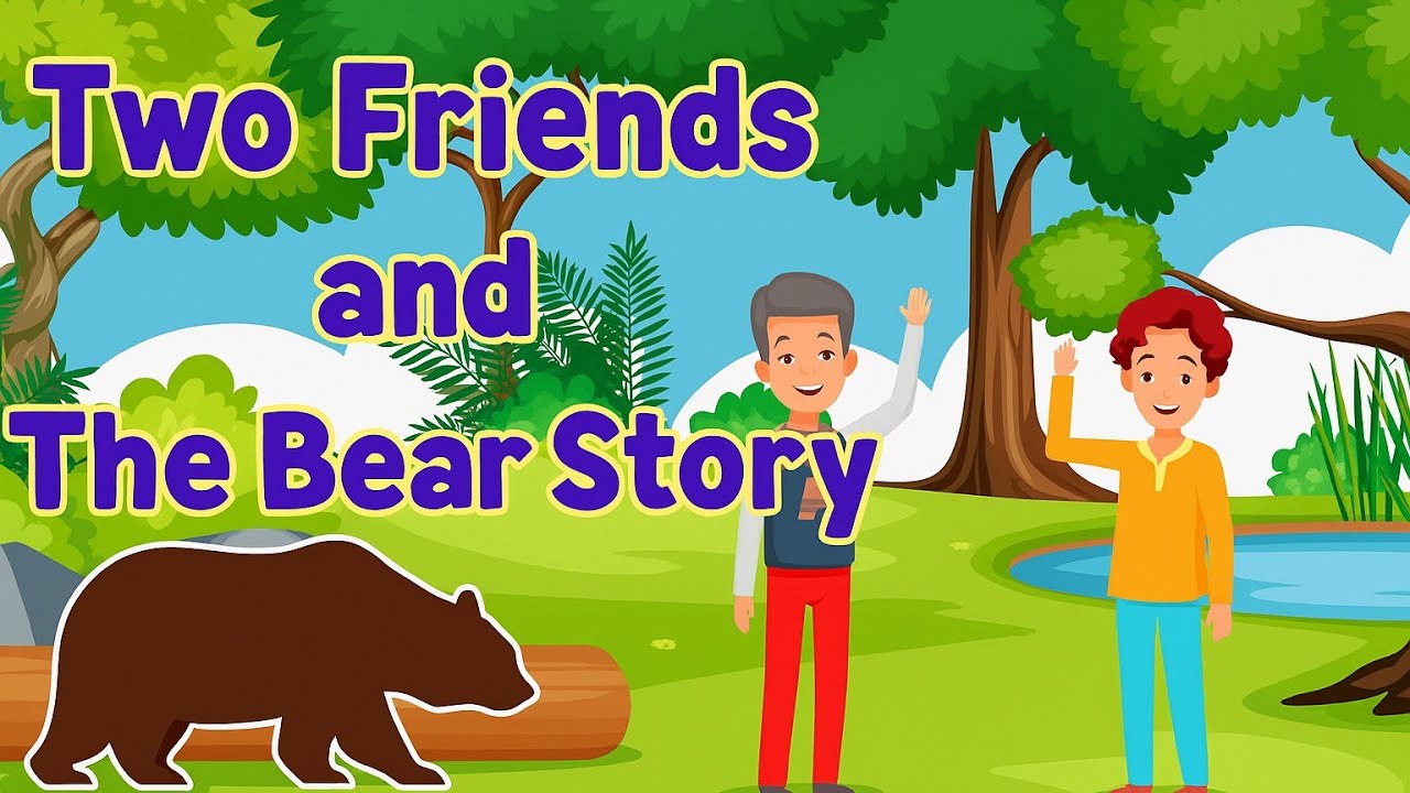 Two Friends and The Bear Story || Story for Kids || Moral Story ...