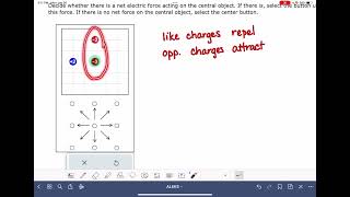 ALEKS: Understanding that electrostatic forces add as vectors
