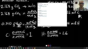 Chapter 3: Combustion Analysis Example Calculation | CHM 103 | 043