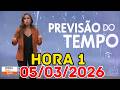 SERTÃO NORDESTINO: Temporais isolados ainda preocupam a região hoje | Previsão do Tempo Hora 1 05/03