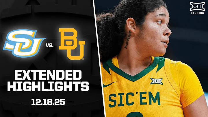 Southern vs. #15 Baylor Extended Highlights | 2025-26 Big 12 Women's Basketball
