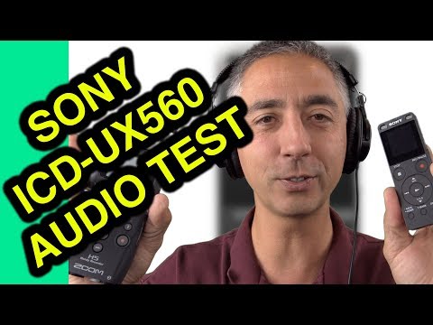 Sony ICD-UX560 audio performance vs Zoom H5 Canon camcorder iPhone Xs plus lavaliere for vloggers