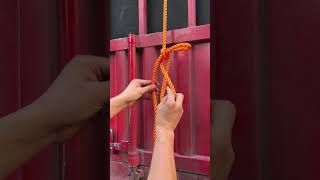Quick tie of freight buckle Practical knots Rope tie