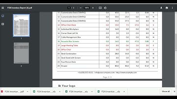 FSN Inventory Report Odoo app