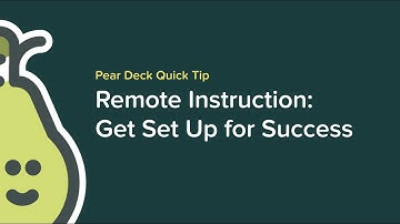 Remote Instruction: Get Set Up for Success
