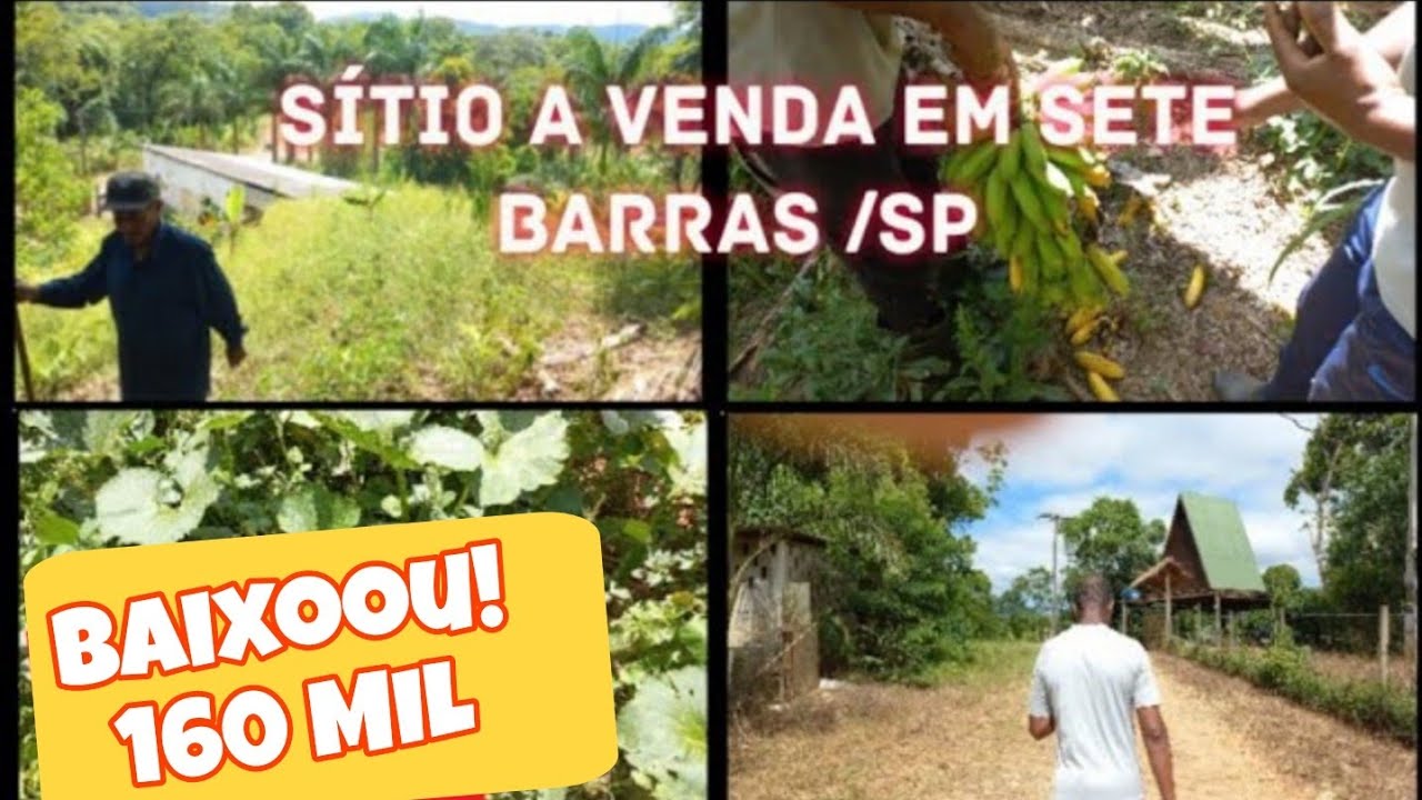 BAIXOU PREÇO! Sítio a venda em sete barras/SP 160 MIL.