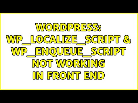 Wordpress: wp_localize_script & wp_enqueue_script not working in front end