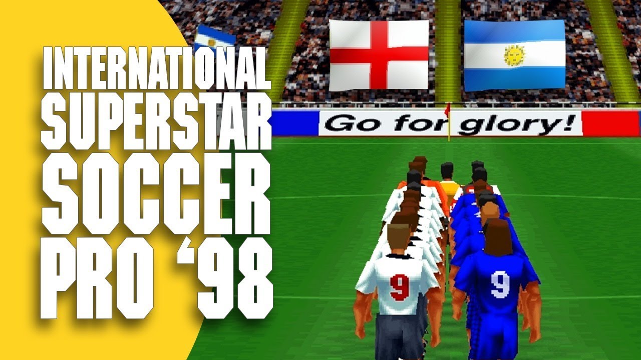 ISS Pro 98: PS1 Gameplay - England vs. Argentina