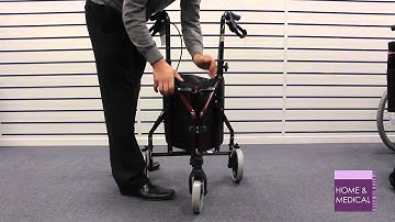 How to use a Lightweight Tri Walker Wheeled Walking Aid