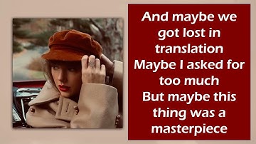 Thumbnail of ALL TOO WELL - Taylor Swift (Taylor’s Version) (lyrics)