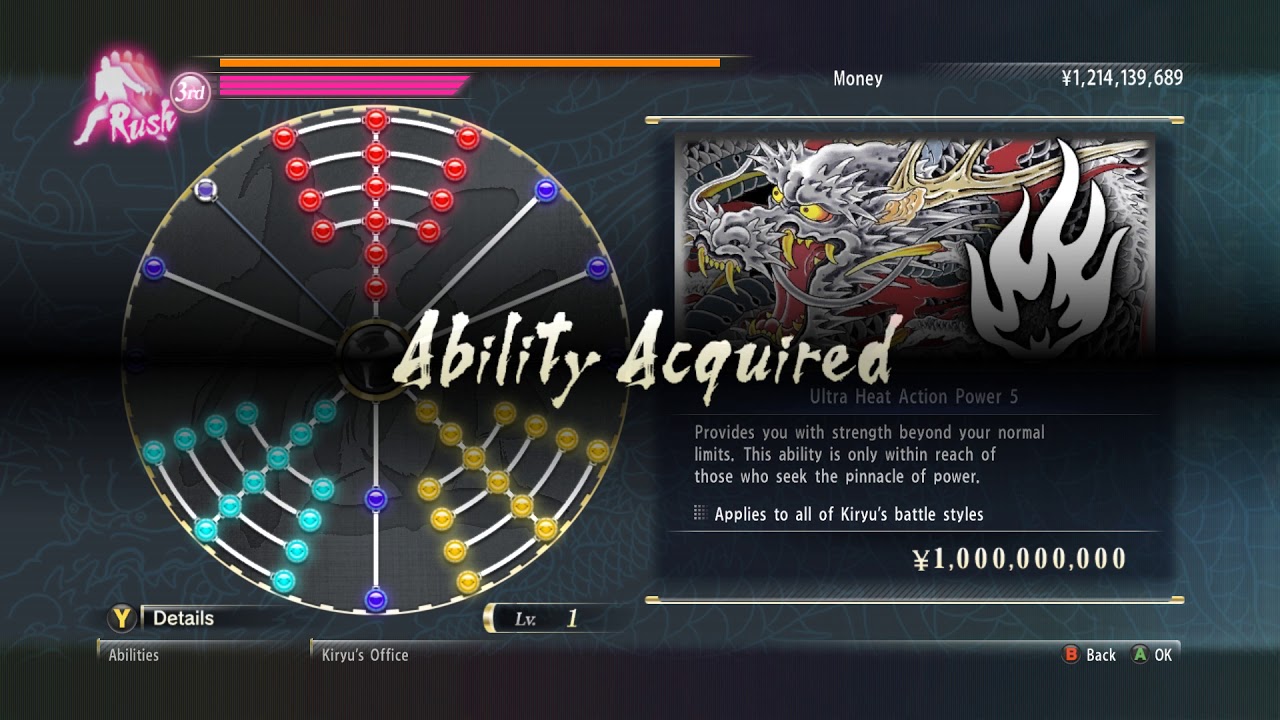 yakuza 0 What happens when you fill up all of the legend skill tree