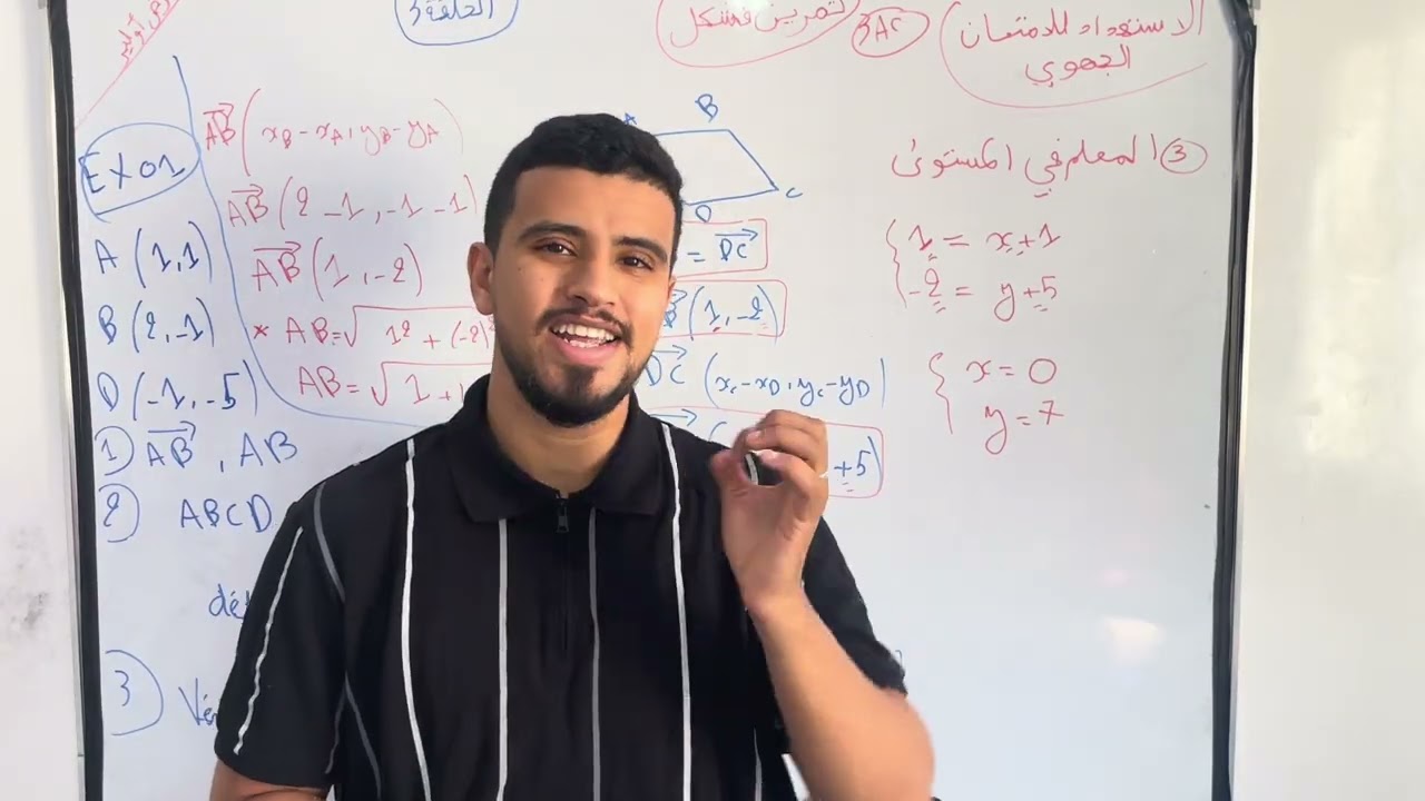 تمرين فشكل : الحلقة 3: المعلم في المستوى  الاستعداد للامتحان الجهوي الثالثة إعدادي