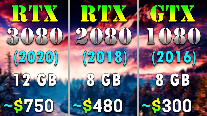 RTX 3080 12GB (2020) vs RTX 2080 8GB (2018) vs GTX 1080 8GB (2016) | PC Gameplay Tested