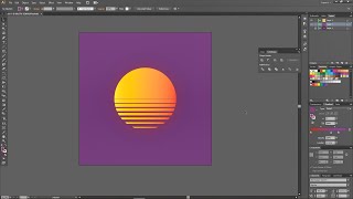 Retro Sun Effect In Adobe Illustrator CS6