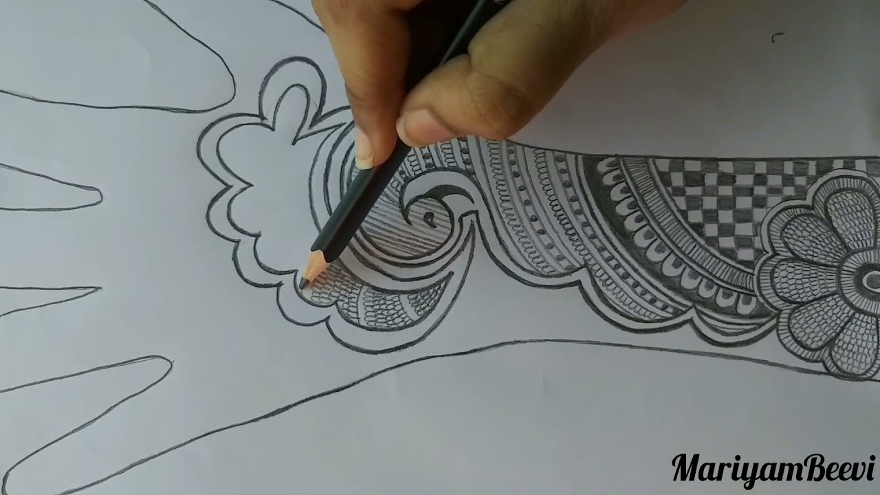 Beautiful Pencil Sketches Of Mehndi Designs - These beautiful mehndi ...