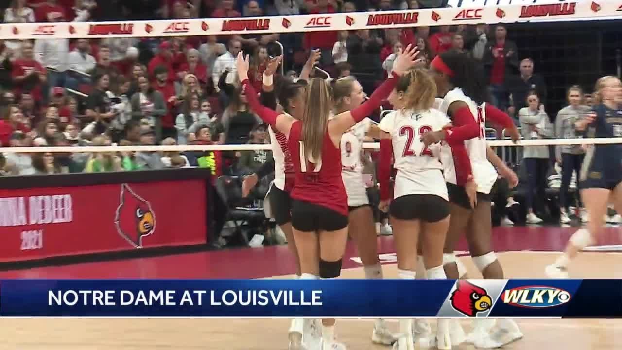 UofL volleyball sets home attendance record in win over Notre Dame