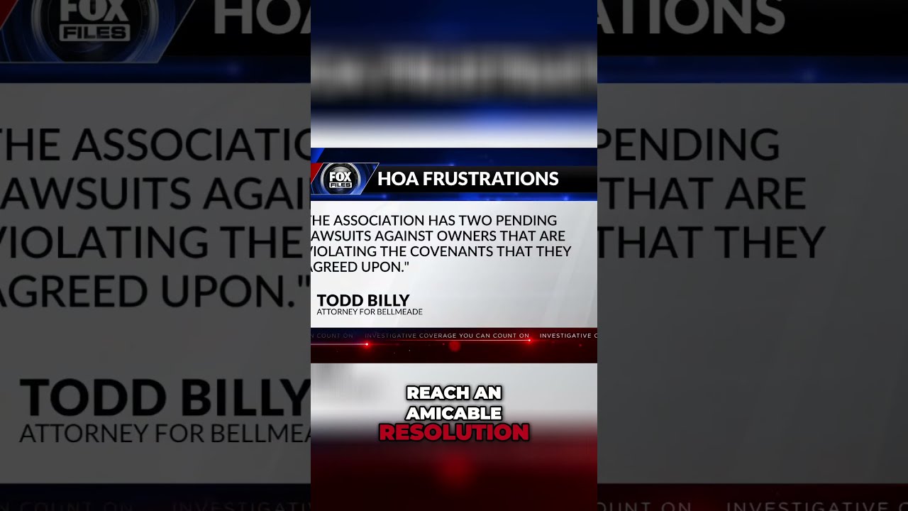 HOA Lawsuits Homeowners Fight Back Fox Files