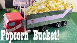 A Popcorn Bucket! Transformers Optimus Prime Unboxing! AMC