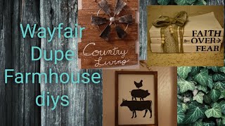 FARMHOUSE DIYS | Dollar Tree |  Wayfair Dupe | And ME!