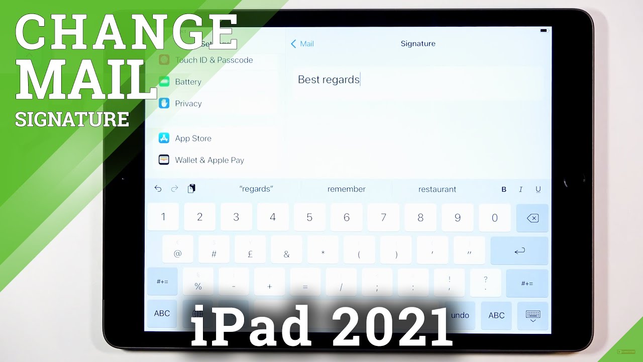 How To Change Mail Signature On IPad 2021 Adjust Email Signature