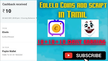 Eloelo app unlimited coins add script in Tamil
