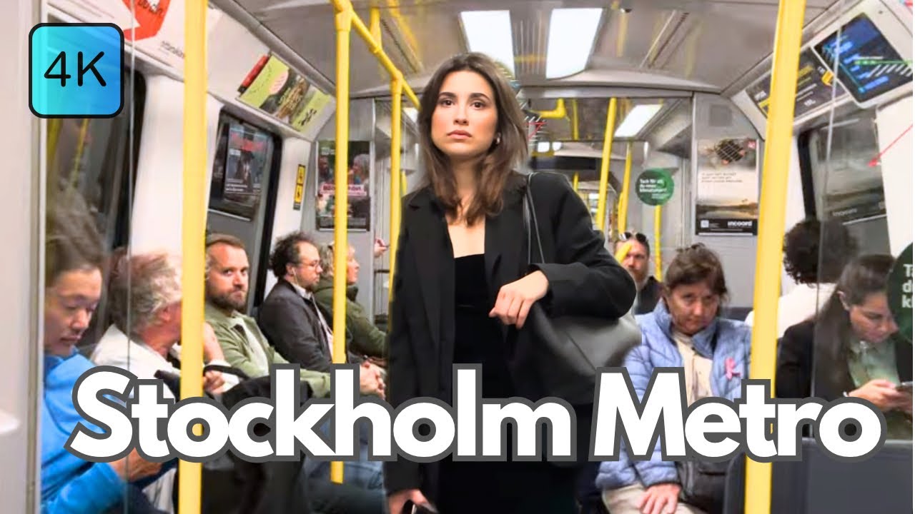 [4K] Stockholm Subway Ride - Virtual Tour