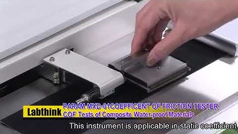 Friction Testing on Waterproof Materials