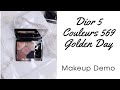 Dior 5 Couleurs 569 Golden Day Swatches, Makeup Demo