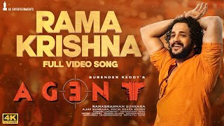 Rama Krishna Full Video Song [4K] | Agent Video Songs | Akhil Akkineni | Ram Miriyala|Hiphop Tamizha