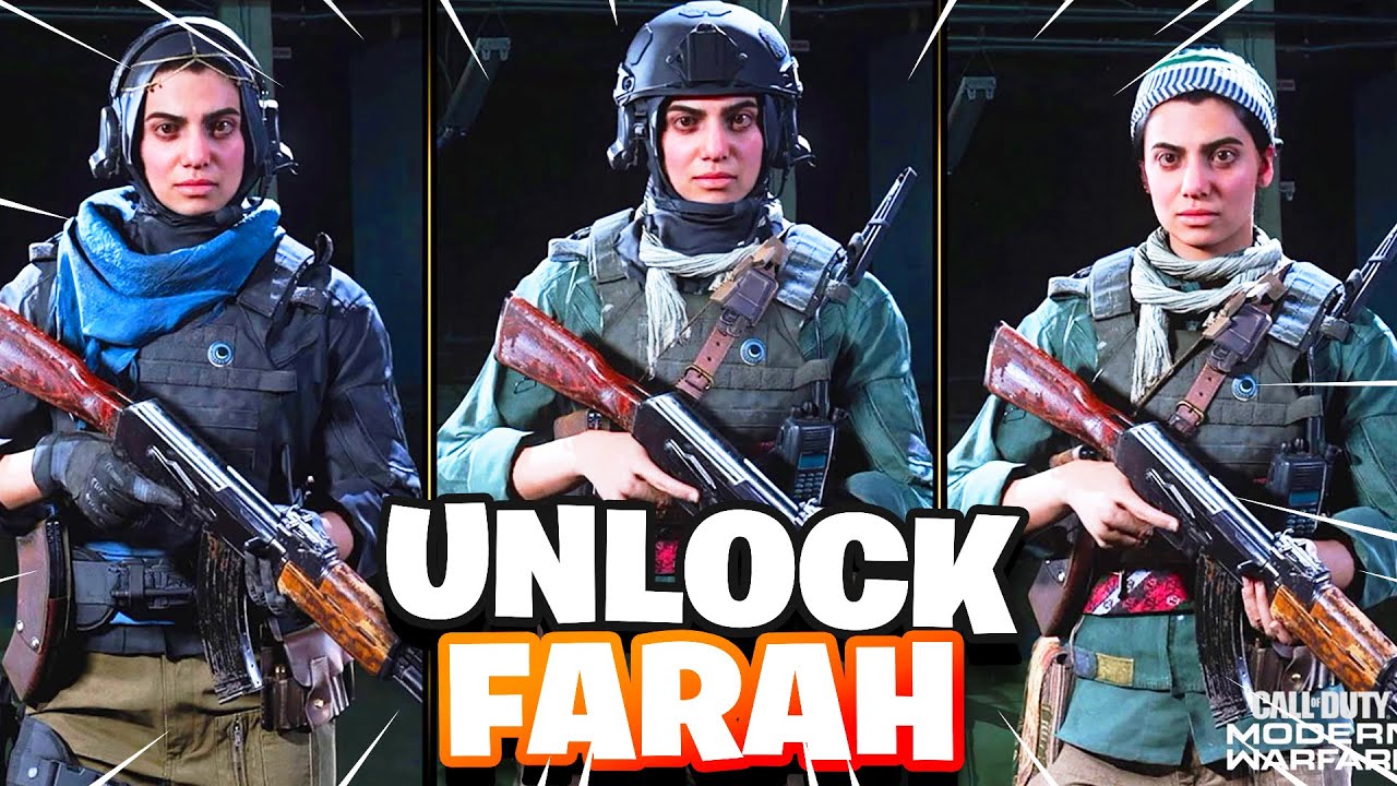 *NEW* MODERN WARFARE SEASON 6! HOW to UNLOCK FARAH OPERATOR in MODERN WARFARE (UNLOCK FARAH COD MW)