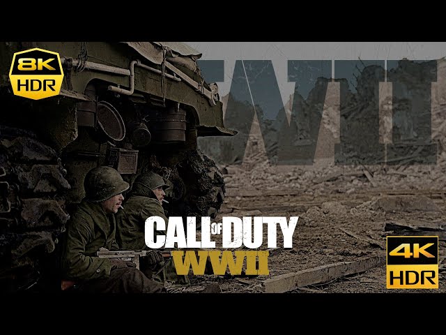 Call Of Duty WW2 Collateral Damage 4K-8K HDR UHD Gameplay (COD