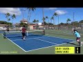 Pickleball &amp; Coconut Trees 🌴🌴 | Mixed Doubles, Conan/Akiko vs Colby/Aaron | O’ahu, Hawai’i