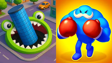 Hole.io VS Punchy Race MAX LEVELS UNLOCKED Gameplay Android,ios