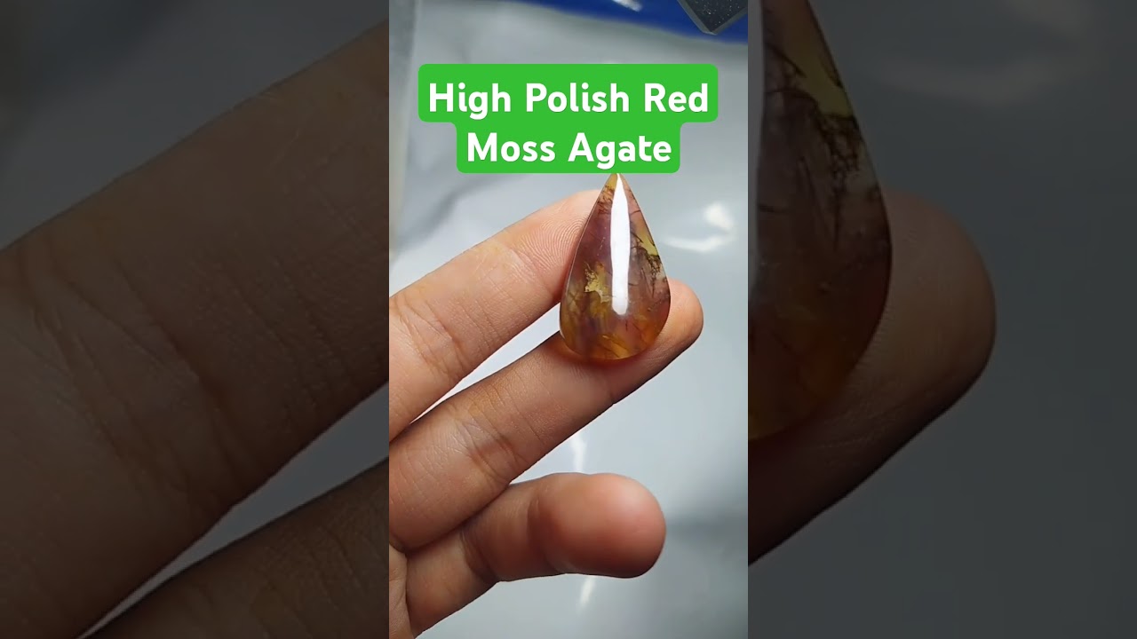 High Polish Red Moss Agate 