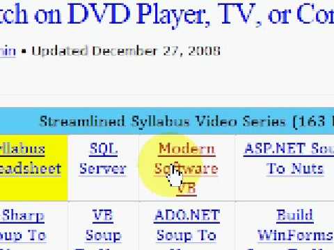 Visual Basic.NET - 28 Hours of FREE VideoTutorials