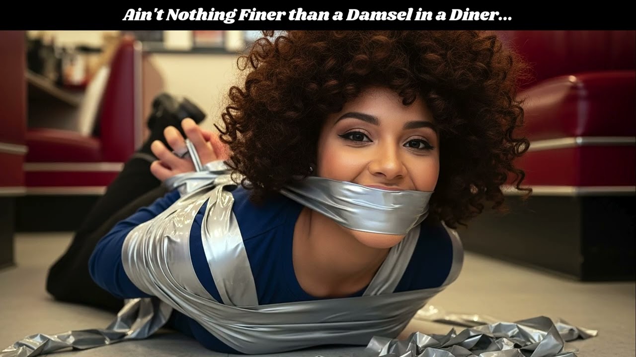 Pamela Torment Presents: Damsels in Distress at the Diner (Bondage Art and Images) gagged / 