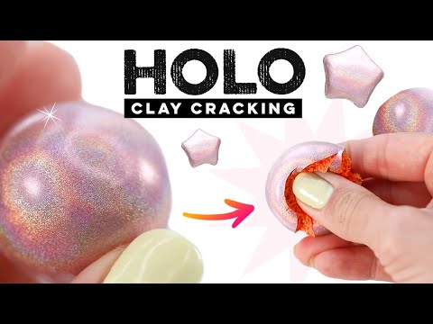 Clay Cracking HOLO + Color Changing! DIY Instagram Trend! Glow in the Dark German