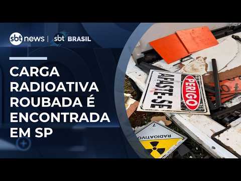 Police recover stolen radioactive material used for cancer treatment in São Paulo | #SBTBrasil