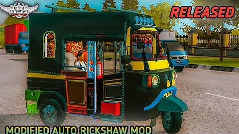 download MODIFIED AUTO RICKSHAW MOD 😍 for bus simulator indonesia  | #bussidmods #viral  #trending