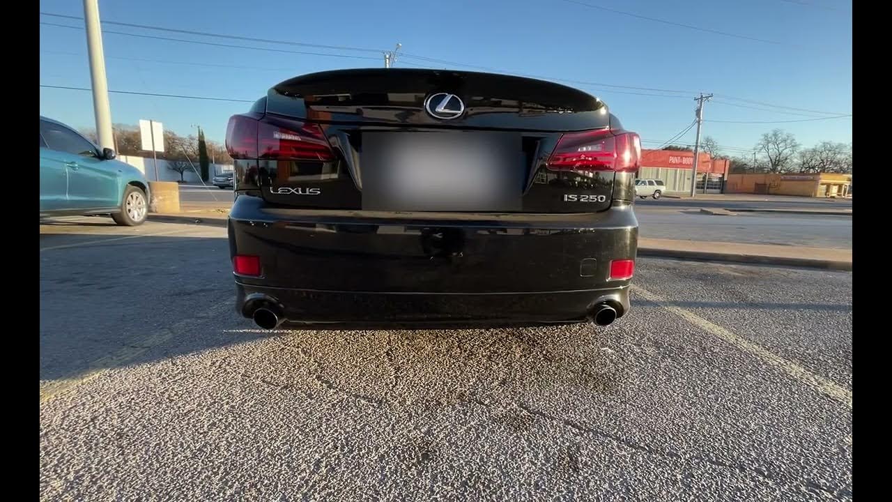 Lexus IS250 Muffler Delete + Vibrant Resonator 1792 YouTube