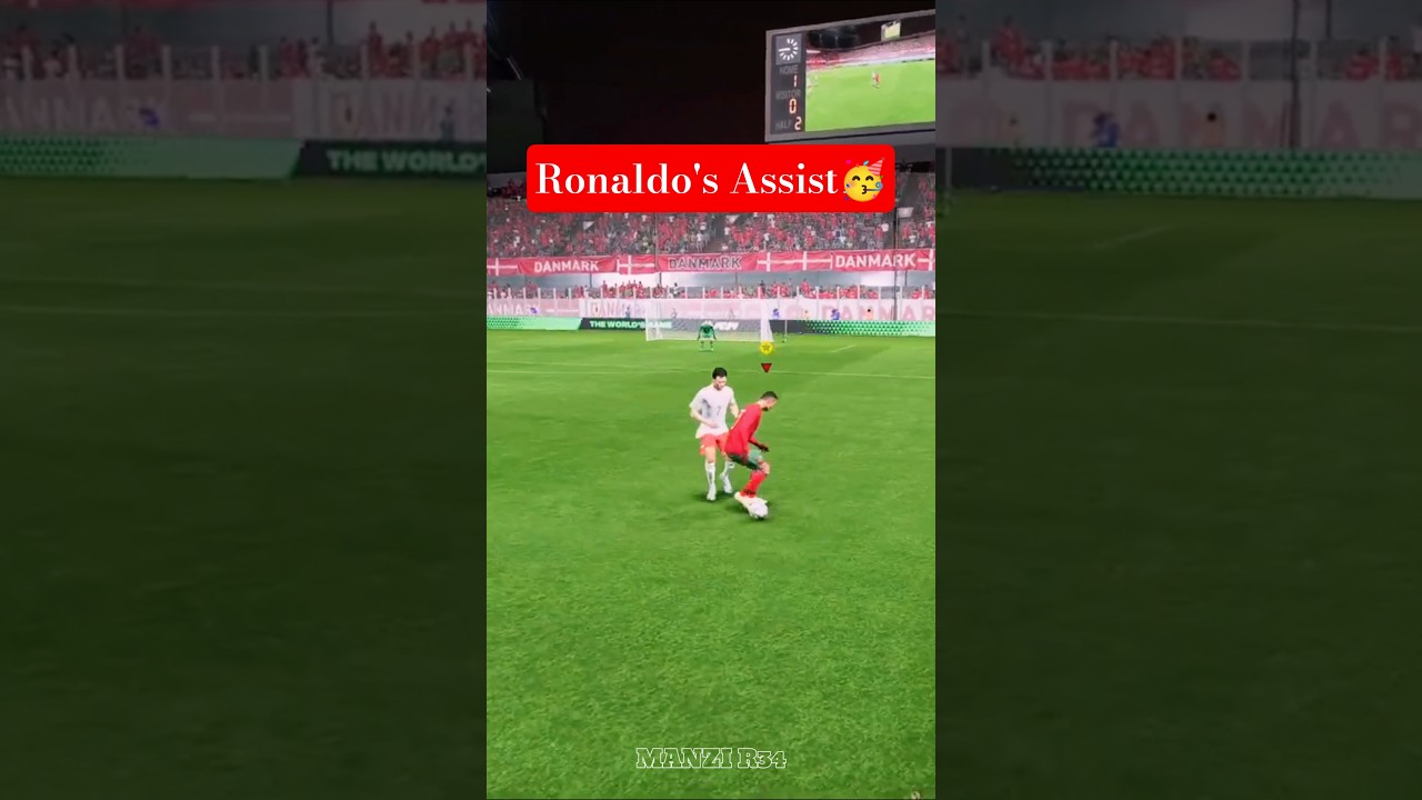 Amazing Cristiano Ronaldo Assist 🥳 #fc24 #eafc24 #football #careermode #ronaldo #shorts