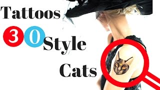 30 tattoo styles with cats 🐱